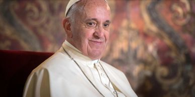 Portrait of Pope Francis.