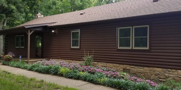 Log Cabin Staining and Exterior Painting