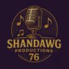 Logo of Shandawg Productions with a vintage microphone and music notes.