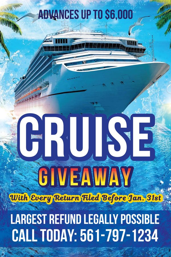 Receive a 5 Day 4 Night cruise from Miami to Mexico when you file before January 31st!