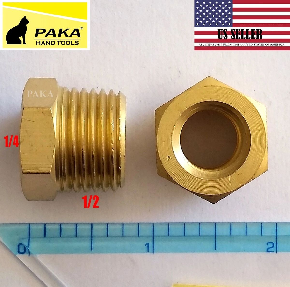 Everbilt 1/2 In. MIP X 3/8 In. FIP Brass Bushing Fitting 802289 - Foto 7