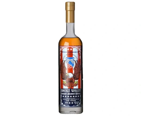 SMOKE WAGON RED WHITE AND BLUE STRAIGHT BOURBON 750ML