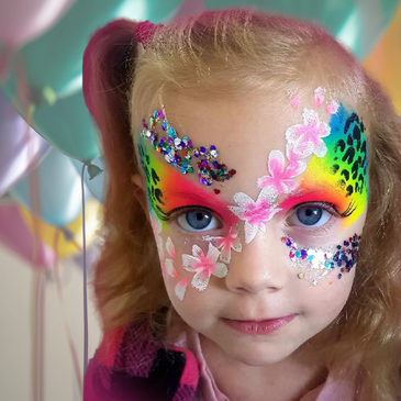 scared to the bone face paint 