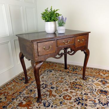 Antiques in Kent. Antique Oak Lowboy. Link to our antique tables for sale in Kent.