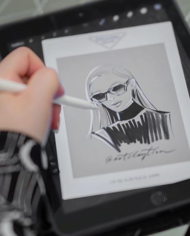 Live Activation | Digital Fashion Illustration, Prada.
2021. 