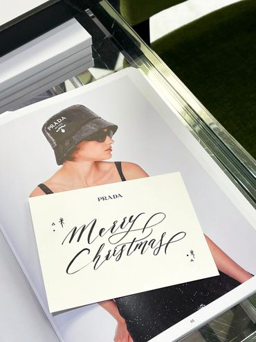 Calligraphy | Greeting Cards, Prada.
2021.