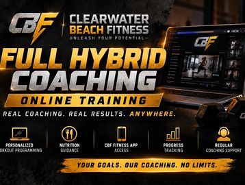 Clearwater Beach Fitness offers full hybrid coaching and online training.