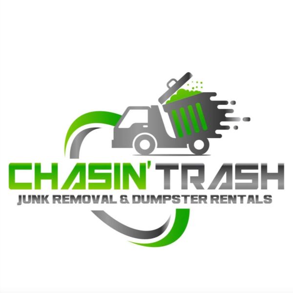 Chasin trash junk removal and dumpster rentals logo
