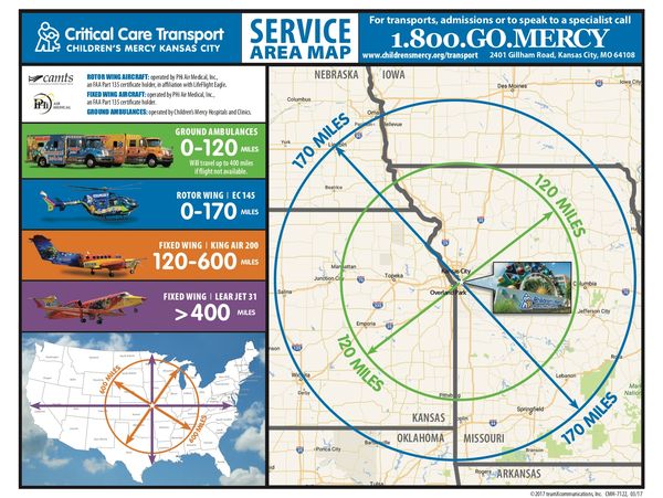 Childrens Mercy Hospital Kansas City, MO Service Area Map