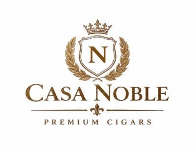 Casa Noble premium cigars logo with crown and laurel.