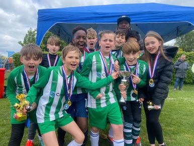 2023/24 Inters Division St Georges Day Cup champions - Beddington Cyclones 