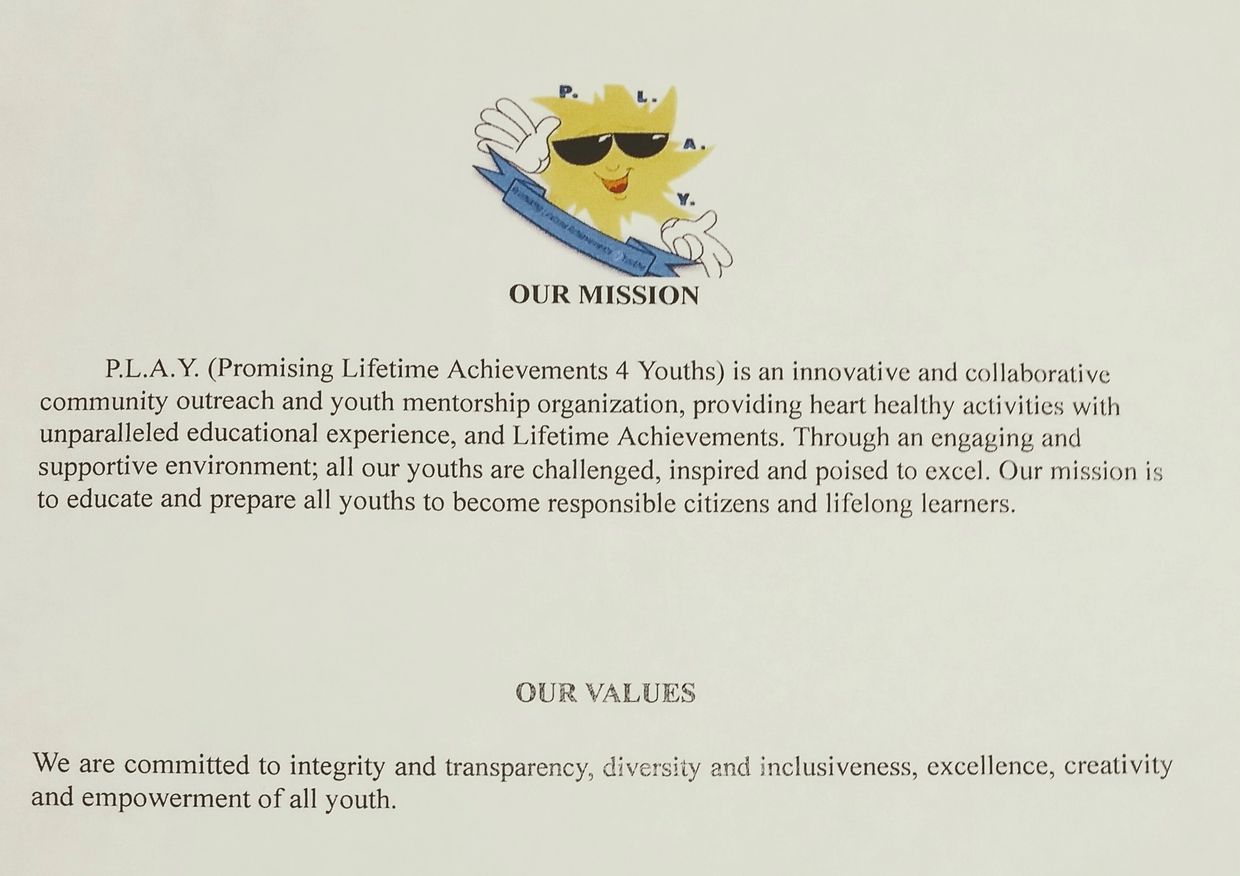 Educating our Youth. play4youths.org is dedicated to mentoring and educating our youth in study skil