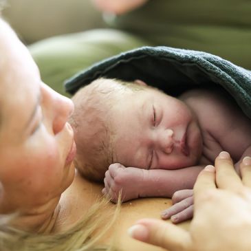 Birth photography shot 