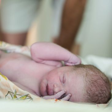 Birth photography and newborn photography shot 