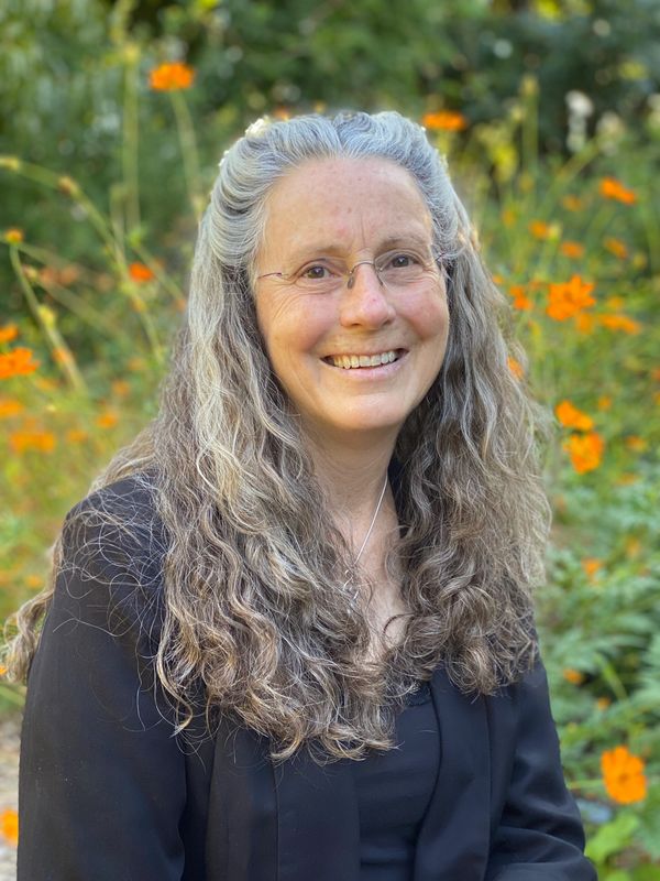 Melanie Yanke in the cosmos garden