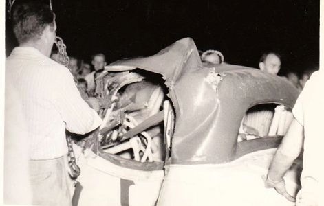 Johnny Nusom in a wreck