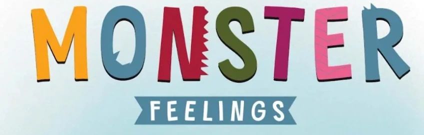 Monster Feelings logo children's books about big emotions and feelings big feelings books