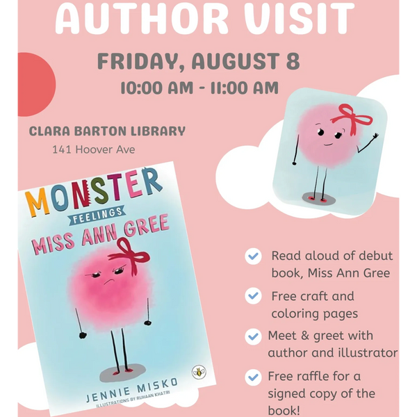 Author Visit Children's books about helping kids handle big feelings and emotions Monster feelings