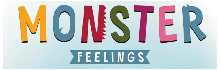 Monster Feelings logo children's books about big emotions and feelings big feelings books