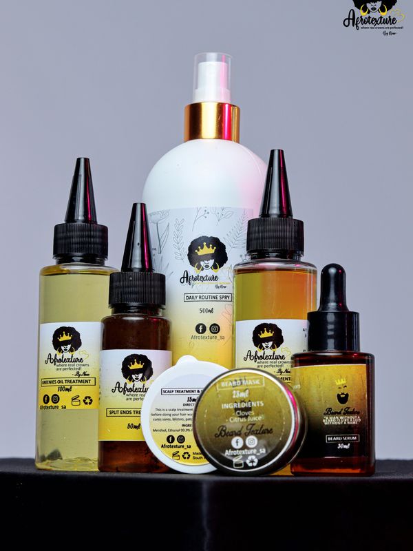 Organic homemade hair and beard care range