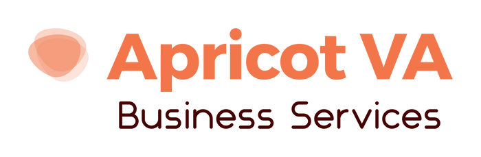 Logo and text showing business services help and website menu