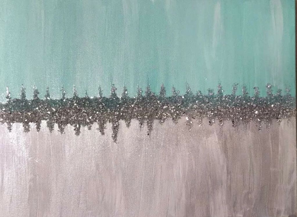 Blingcicles
18"x24" Acrylic on Grade 1 Wrapped Canvas 
$150 CAD