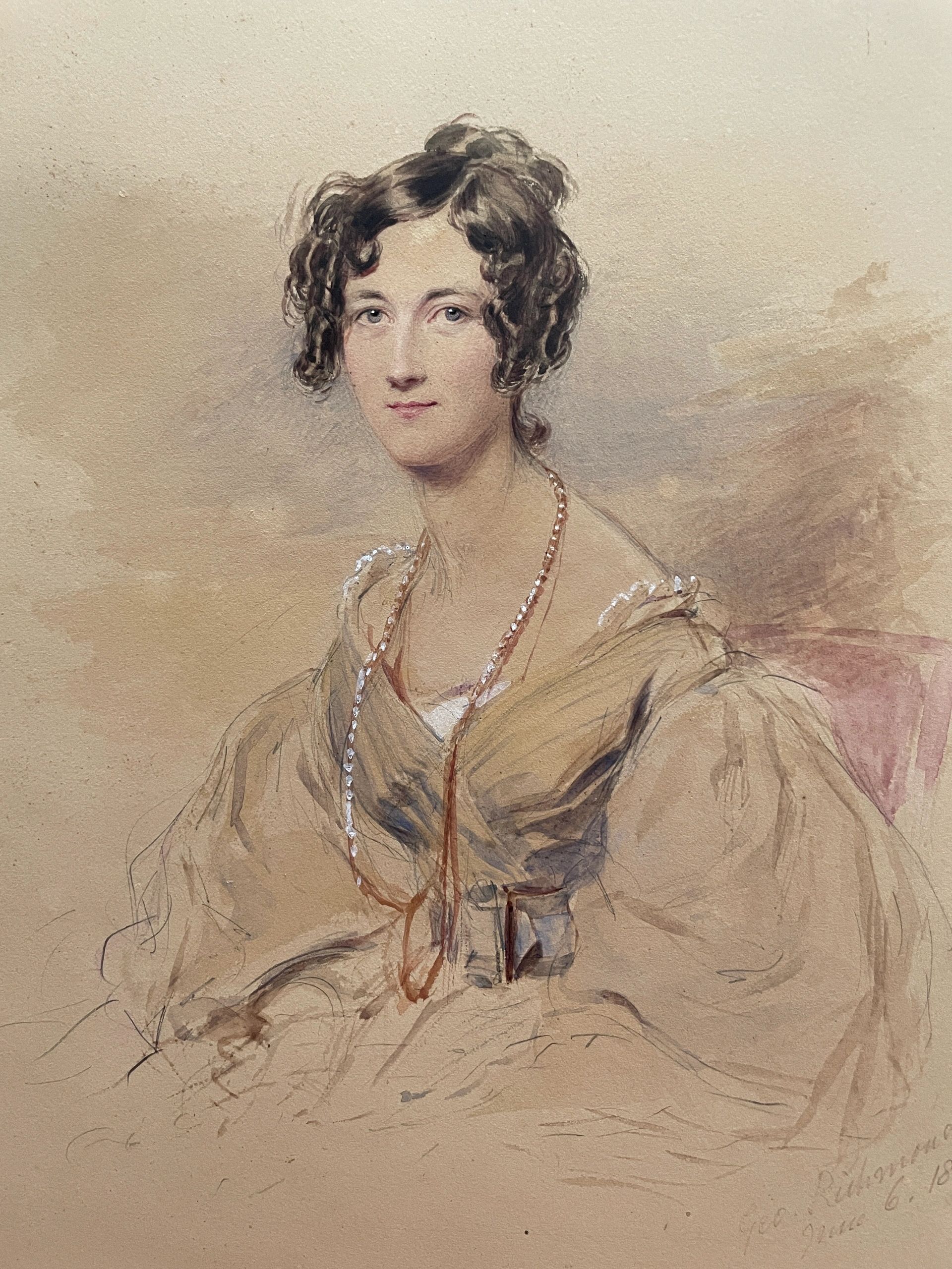 Marianne Wightwick Knightly Jarrett (1807-1893) by George Richmond, 1835
