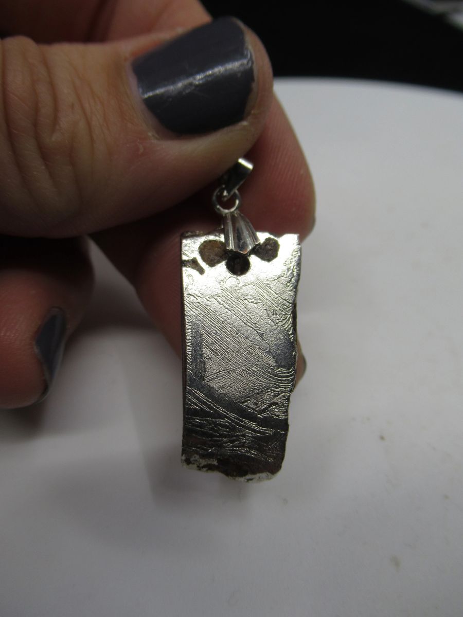 Seymchan Etched Meteorite Pendant