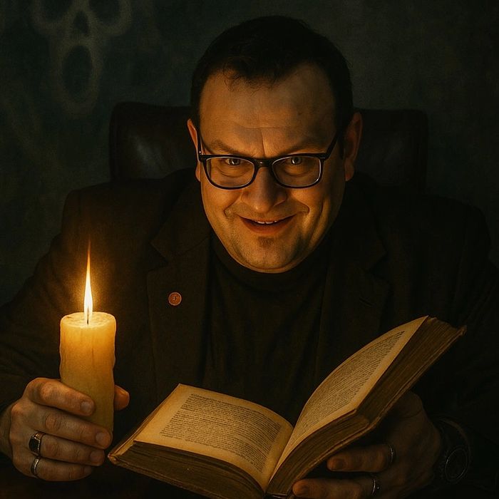 Dr. G reading a magical tale
