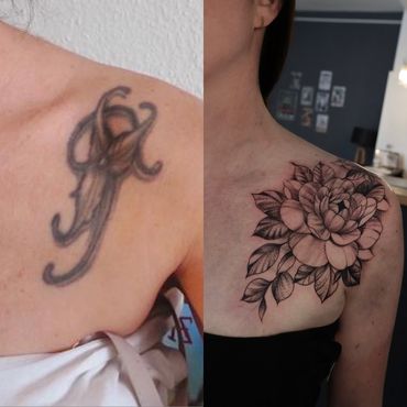 Das tattoo wurde 5 x gemasert .