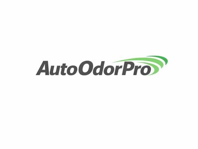 AutoOdorPro logo with green swoosh design.