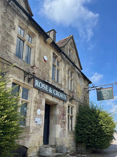 Exterior of the Rose & Crown in Nympsfield