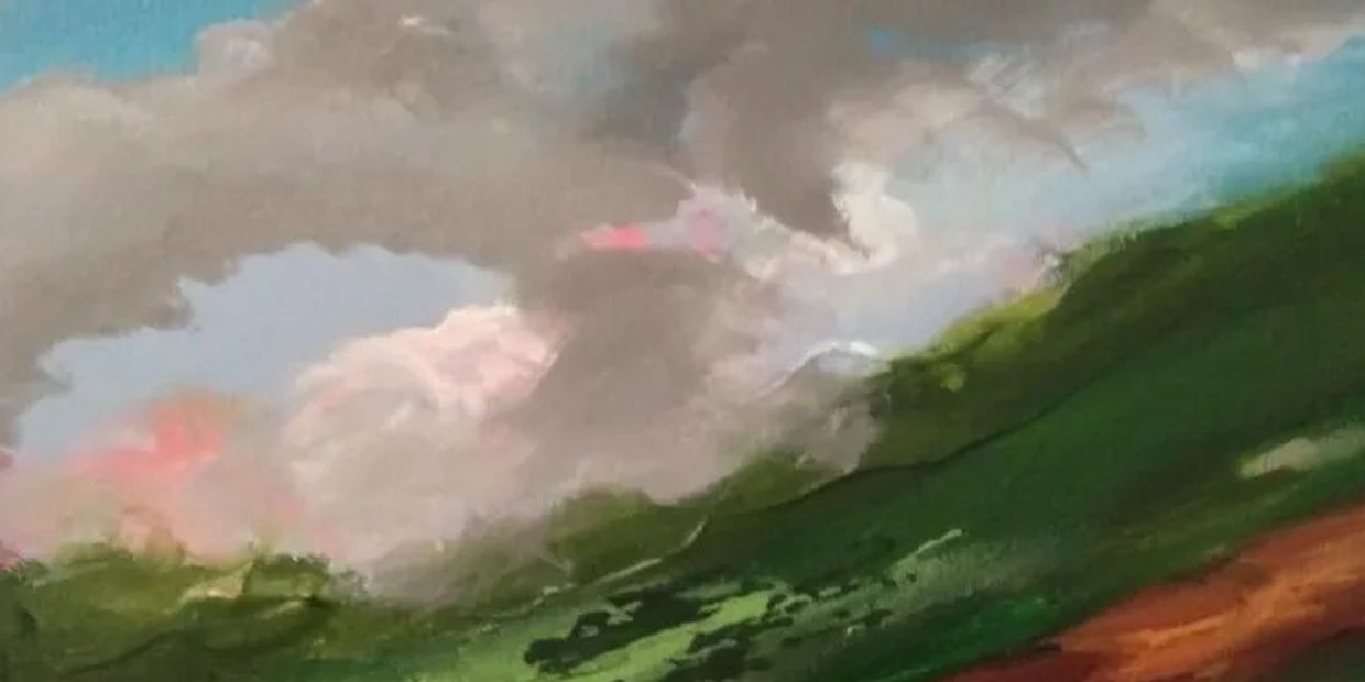 This was one afternoon in the park,just before it began to rain. A perfect storm.  Green became  gre