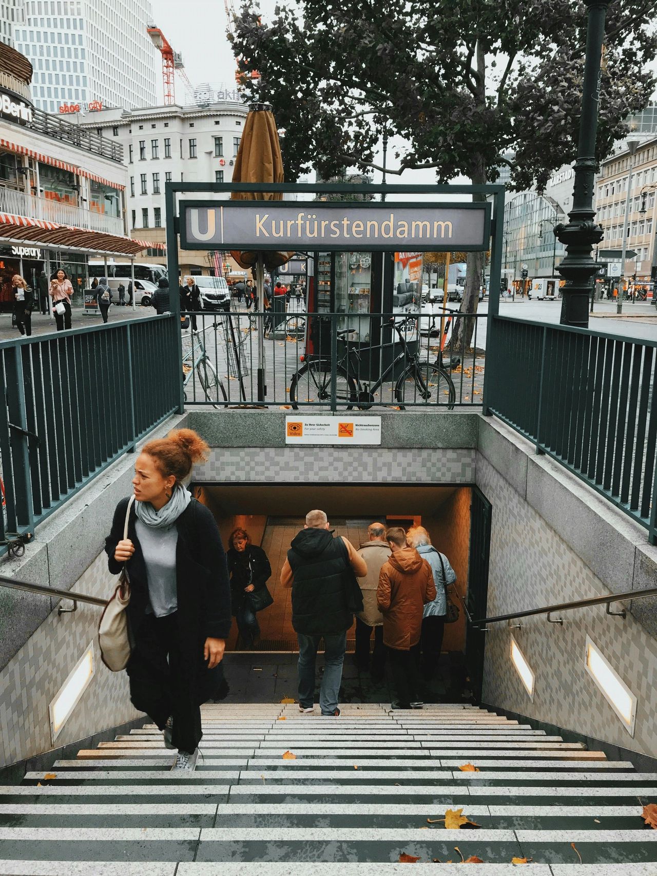 U-Bahn station at Kurfürstendamm in Berlin