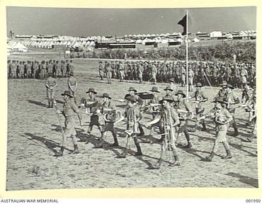 2 1st Bn band at Julis Palestine 26 May 1940 AWM 001950