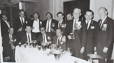 Reunion of 2/1st Bn c.1970s  Alan John Hedger NX7687 seated 3rd from left.