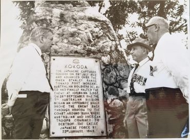 Bert Kienzle and Paul Cullen at Kokoda 1967.