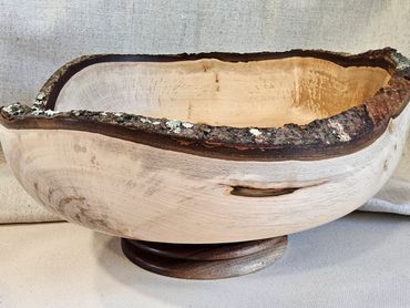 Live edge maple bowl.