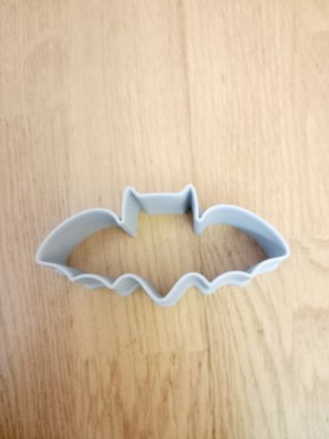 Bat cookie cutter.