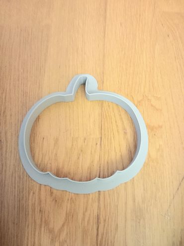 Pumpkin cookie cutter.