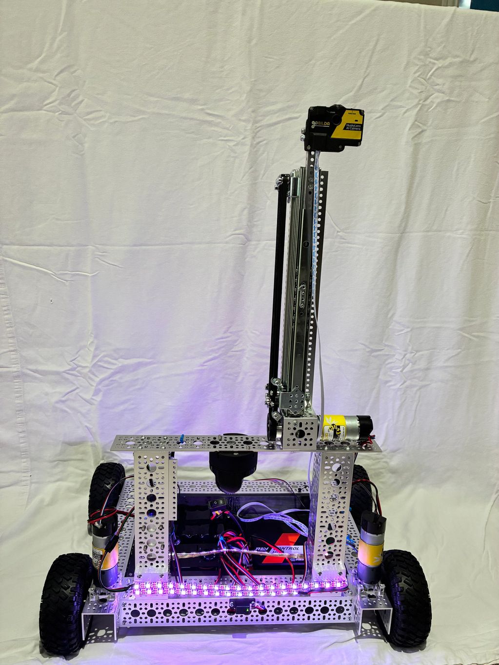 Front photo with LEDs on