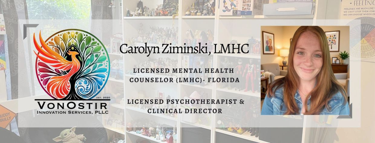 Carolyn Ziminski, LMHC, licensed mental health counselor and psychotherapist in Florida.