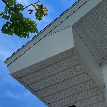 white soffit & fascia bird box 