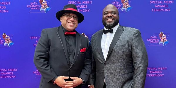 Leadertainment Founders "DJ O.G.ONE" & Eldridge J Broussard III at the Grammy's Special Merit Awards