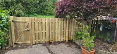 New rear hit and miss garden fence