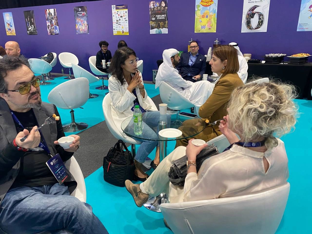 Blink Studio's Hani Kimchi and Nathalie Habib at the CoProduction Salon @GMC