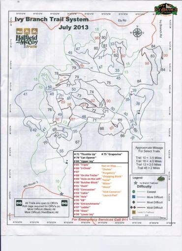 Ivy Branch Trail Map Hatfield & McCoy Trails
