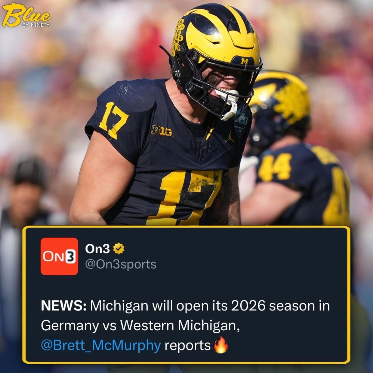 Michigan will open the 2026 season against Western Michigan in Germany 