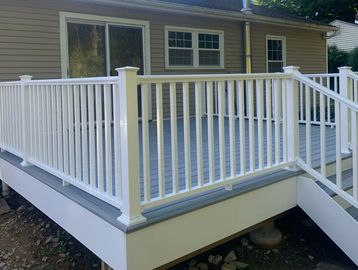 Deck Railing Stairs Footings 