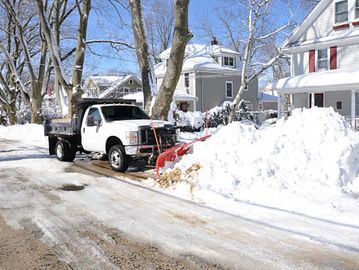 Truck Plowing Snow Removal Salting 